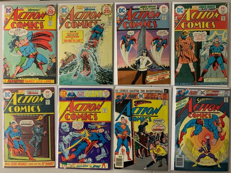 Action Comics lot #438-498 28 diff avg 5.0 (1974-79)