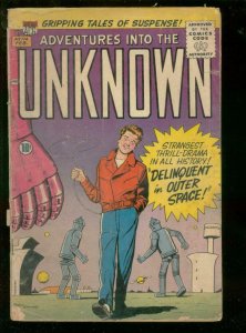 ADVENTURES INTO THE UNKNOWN #114-1960-DELINQUENT-ROBOT  FR