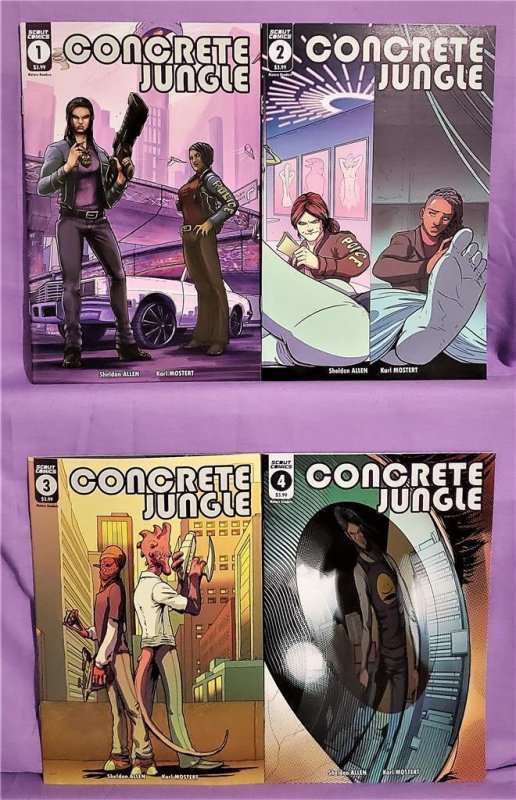 CONCRETE JUNGLE #1 - 4 A Science Fiction Police Tale Karl Mostert (Scout 2020)