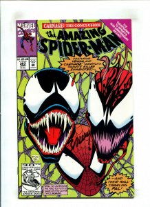 3PC AMAZING SPIDER-MAN LOT (9.2) #361-363, SIGNED, FIRST CARNAGE!! 1992