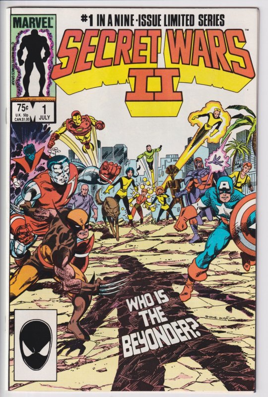 SECRET WARS II #1 (Jul 1985) NM 9.4 white! I've had this copy since it w...