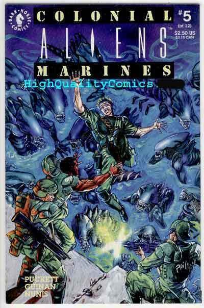 ALIENS COLONIAL MARINES #5, NM+, Horror, Kelley Puckett, Sci-Fi, 1993