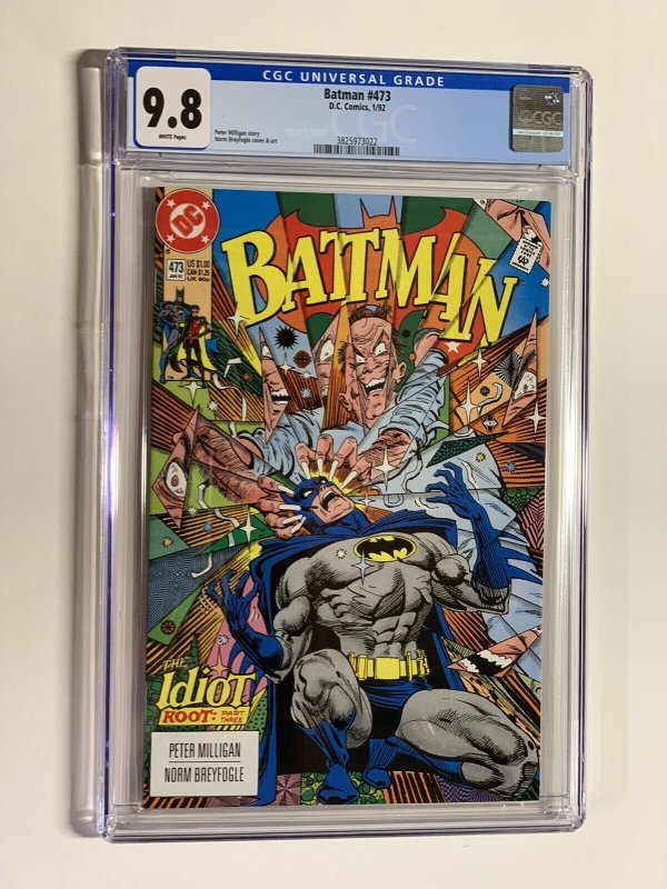 Batman 473 CGC 9.8 white pages Dc Comics￼