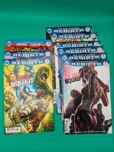 SUICIDE SQUAD Rebirth (#1 -#8) DC- 9 Comic Lot W/2 Variants Of #1 VF/NM