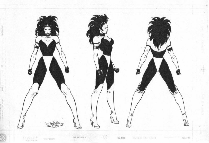 Typhoid Mary  Model Sheet - Signed art by Mike Deodato Jr.