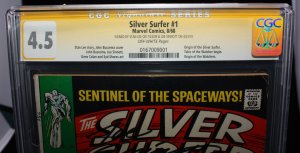 Silver Surfer #1 (CGC 4.5) Signed by Stan Lee & Joe Sinnott - 1968