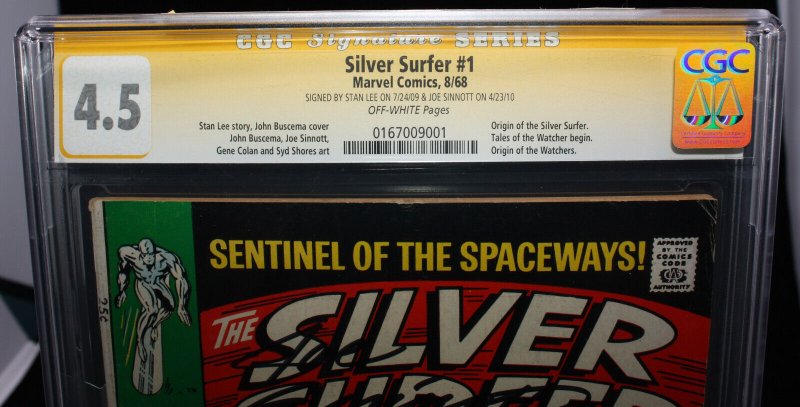 Silver Surfer #1 (CGC 4.5) Signed by Stan Lee & Joe Sinnott - 1968