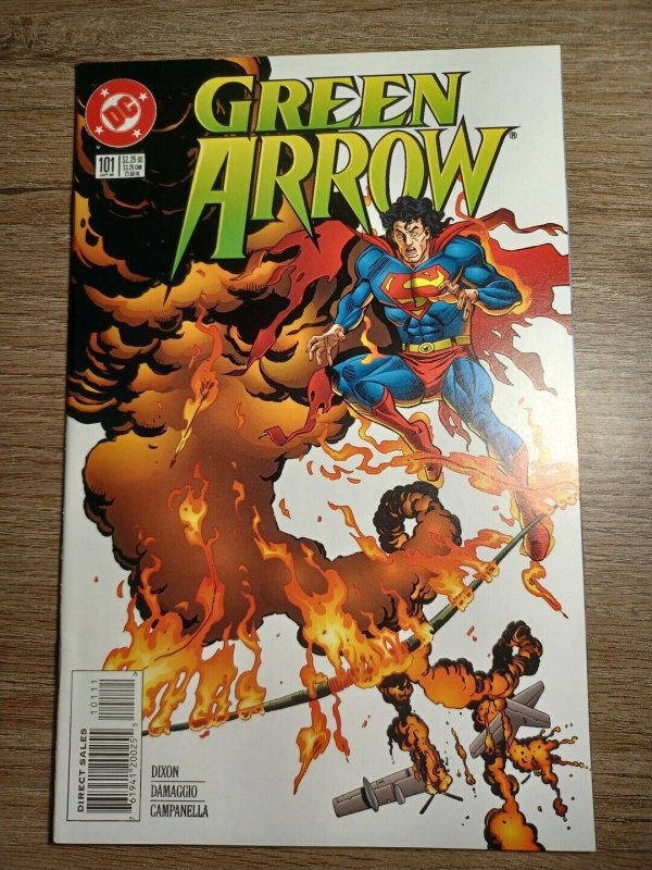 Green Arrow 101 NM Death of Ollie Queen DC Comics c1b Comic Books