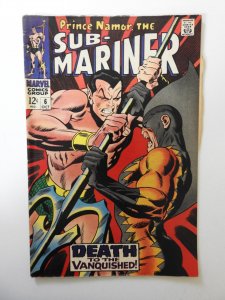 Sub-Mariner #6 (1968) VG Condition! 4 in tear on page 3
