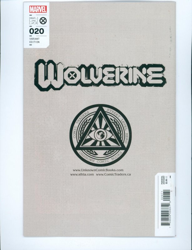 Wolverine #20 Alan Quah Wolverine vs. Deadpool Variant