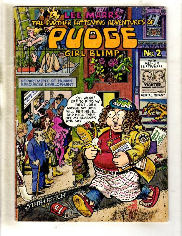 Pudge Girl Blimp # 2 FN/VF Star Reach Comic Book Underground Nixon Cover FM4