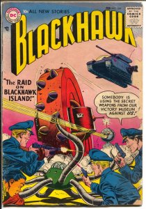 Blackhawk #109 1957-DC-War Wheel-2nd DC issue-Raid On Blackhawk Island-G