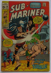 Submariner #40 (Aug 1971, Marvel), G condition (2.0), Spiderman apperance