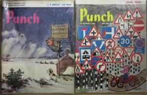 Punch UK Magazine Collection - 15 issues + Best Cartoons Book 1963-1966 VG-F/+