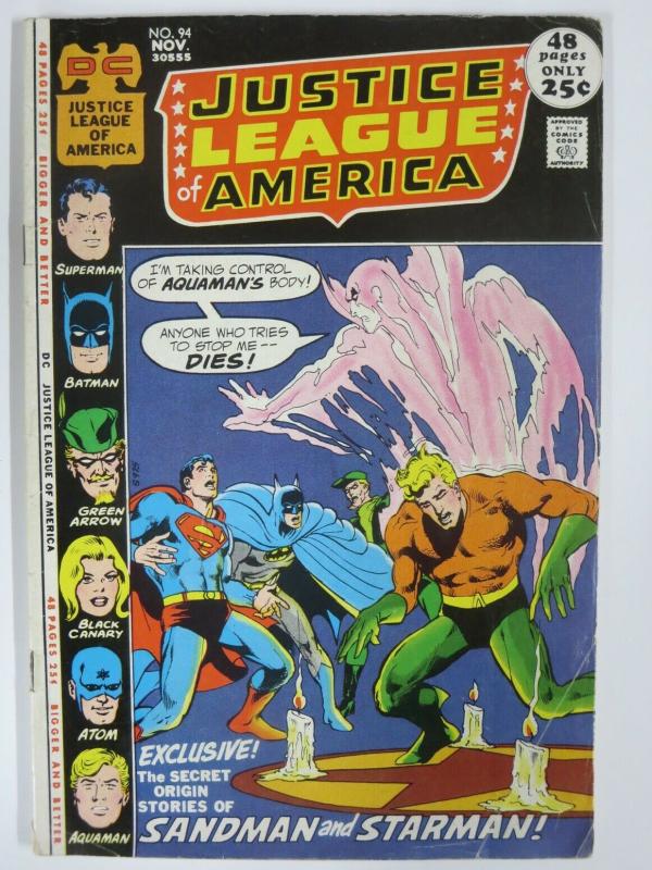 JUSTICE LEAGUE OF AMERICA 94 VG Nov. 1971 Adams COMICS BOOK