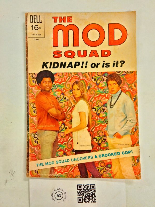 The Mod Squad #8 VG Dell Books Clarence Peggy Michael 15 HH32