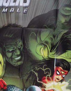 AVENGERS ASSEMBLE Promo Poster, 24 x 36, 2012, MARVEL, IRON MAN Unused 266