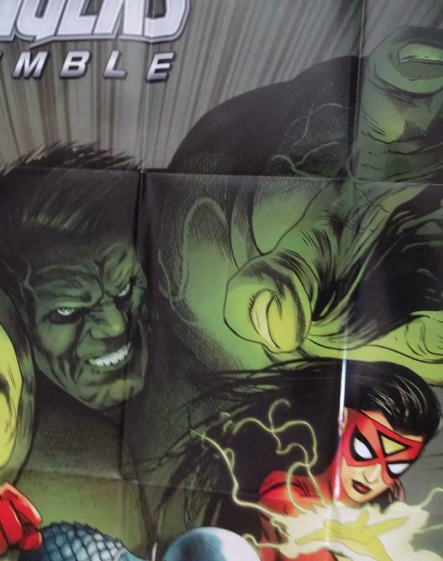 AVENGERS ASSEMBLE Promo Poster, 24 x 36, 2012, MARVEL, IRON MAN Unused 266