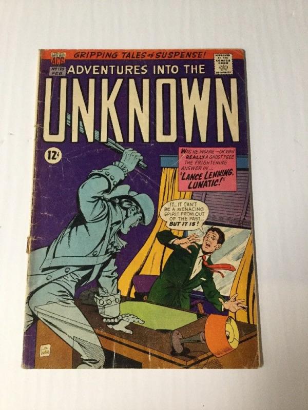 Adventures Into The Unknown 170 3.5 Very Good - Vg- Bottom Staple Detactched