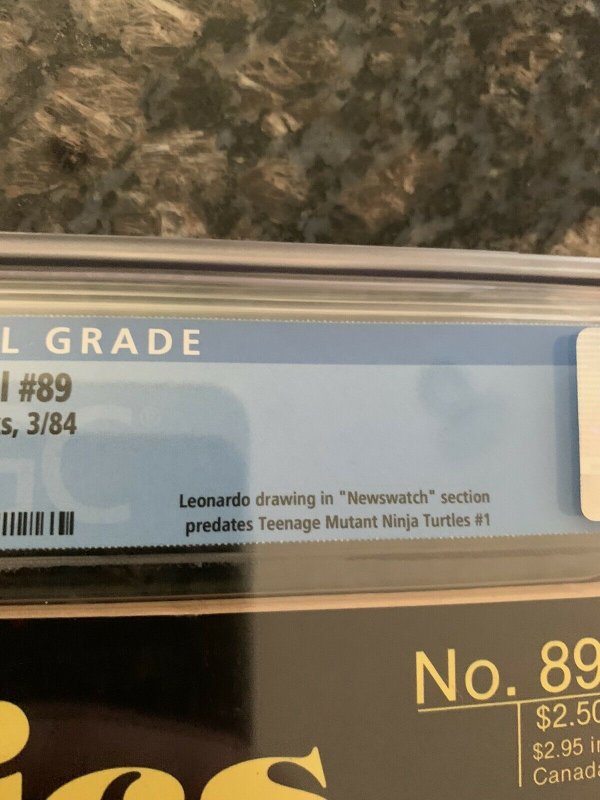 The Comics Journal 89 Cgc 8.0 Ow/w Pgs 1st Teenage Mutant Ninja Turtle Leonardo