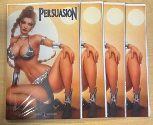 Persuasion #1 Slave Leia Cosplay 4 Book Variant Cover Set by Nathan Szerdy