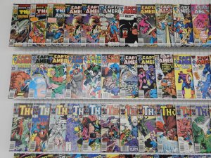 Huge Lot 190+ Comics W/ Captain America, Daredevil, Thor, FF+ Avg VG+ Condition!