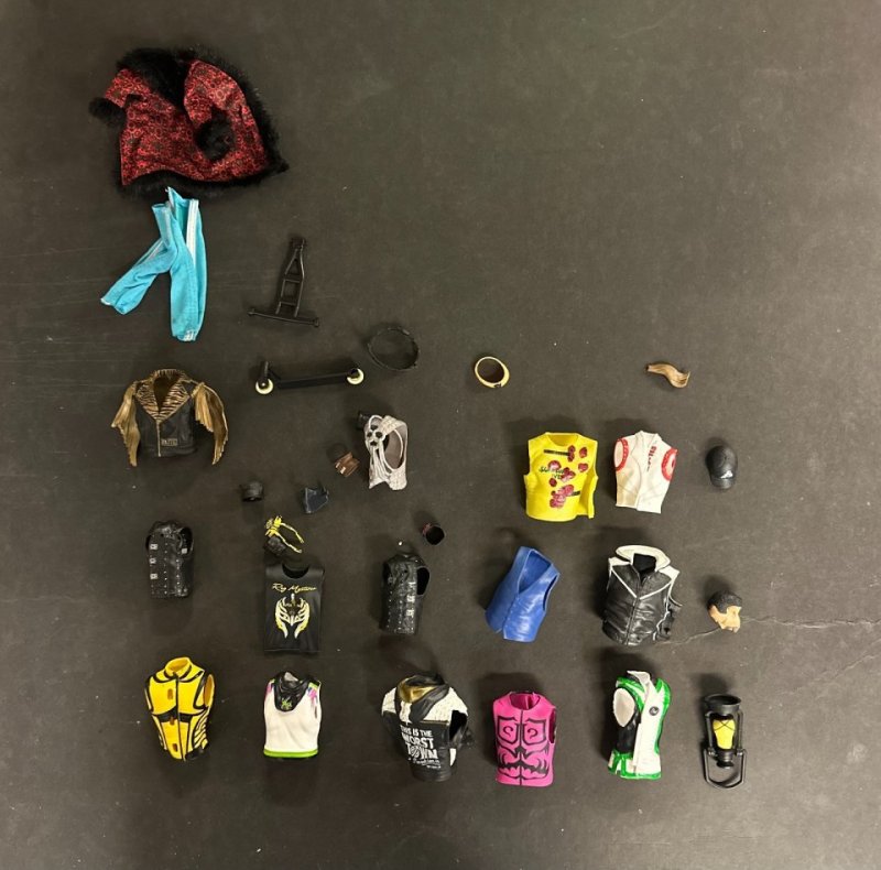 WWE AEW Mattel Elite Lot of 105 With Accessories