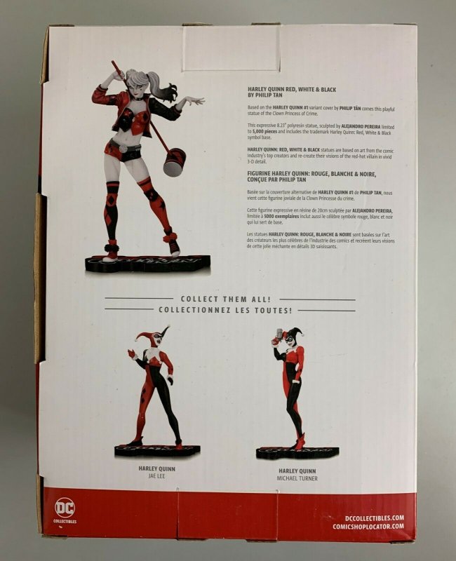 DC Collectibles Harley Quinn Red White & Black Philp Tan Statue 