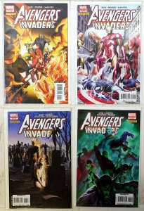 Avengers/Invaders Lot 4 #1, 2, 6, 11 2008 Marvel Avengers 1st Print Comic Books