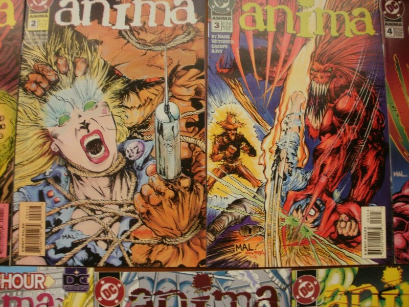 16 Near-Mint DC ANIMA #0 1 2 3 4 5 6 7 8 9 10 11 12 13 14 15 (1994) COMPLETE SET