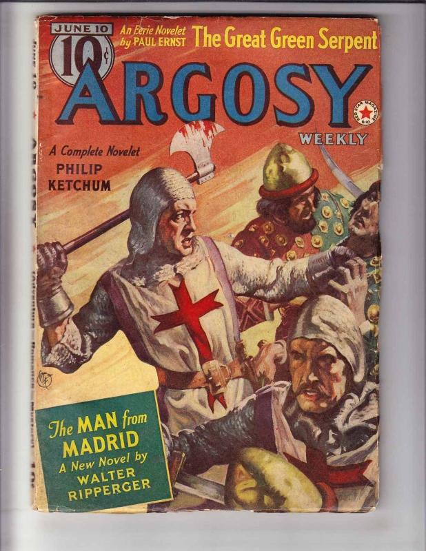 Argosy Weekly vol. 290 #1 VG june 10, 1939 - pulp mag - walter ripperger