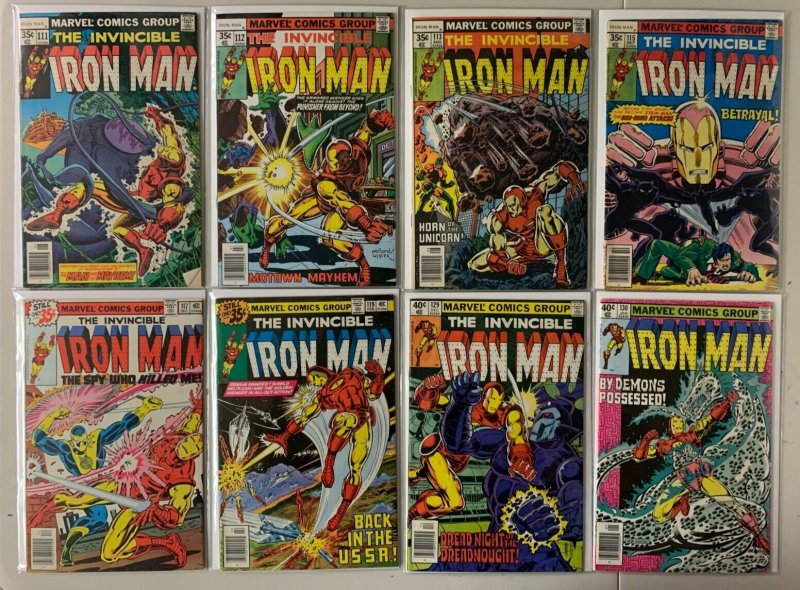 Iron Man lot #111-153 Marvel 27 diff 1st Series average 6.0 FN (1978 to 1981)