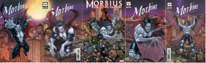 (2020) MORBIUS THE LIVING VAMPIRE #1 2 3 4 5 RYP CONNECTING VARIANT COVER SET!