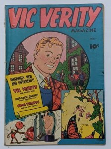 Vic Verity #1 (1945 Don Fortune) G/VG 3.0 CC Beck cover and art 