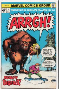 Arrgh! #3 (1975) Bigfoot