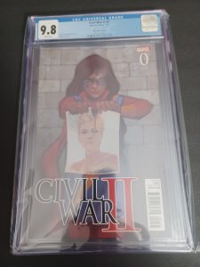 Civil War II #0 - Noto Variant - Ms Marvel - 2016 - CGC 9.8