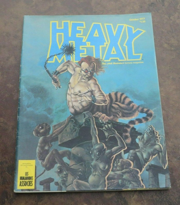 Heavy Metal Magazine #7 VG/FN Moebius Adult ILLustrated Fantasy 1977 Wrightson