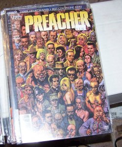 preacher  #56 vertigo dc 1999 garth Ennis high quality  PAINTED COVER BY FABRY 