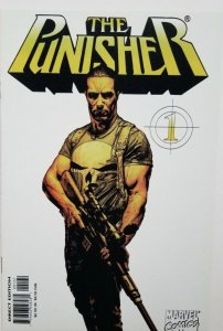 (2000) GARTH ENNIS PUNISHER #1 TIM BRADSTREET WHITE VARIANT COVER