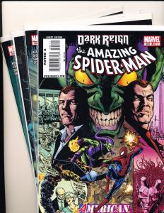 Marvel Comics SET of 4 ~The Amazing Spider-Man DARK REIGN #595-#598 VF+ (SRU044)