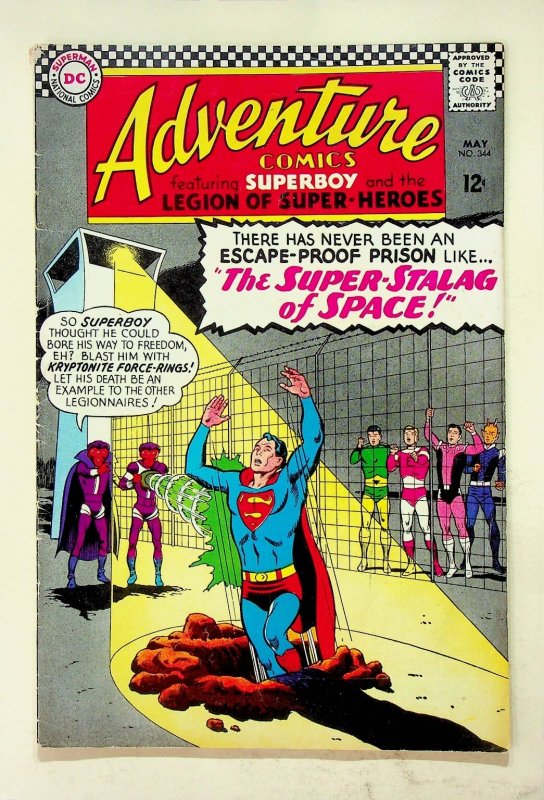 Adventure Comics #344 DC Comics Superboy Legion of Super-Heroes Silver Age