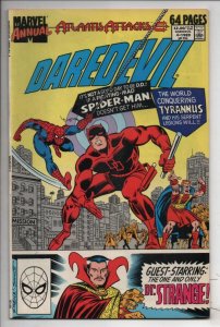DAREDEVIL #4 Annual ( #5 ) , VF/NM Spider-man Dr Strange, 1989, Marvel