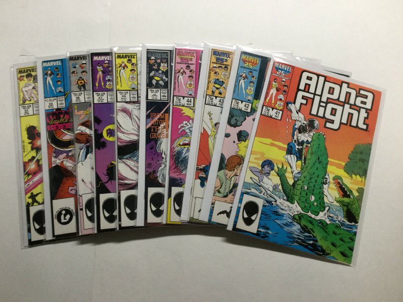 Alpha Flight 1-32 33-48 50 51 Annual Lot Run Set Fine/Very Fine Fn/Vf 7.0 Marvel