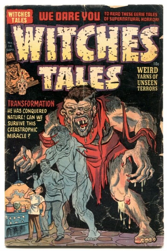 Witches Tales #14 1952- Golden Age horror G/VG