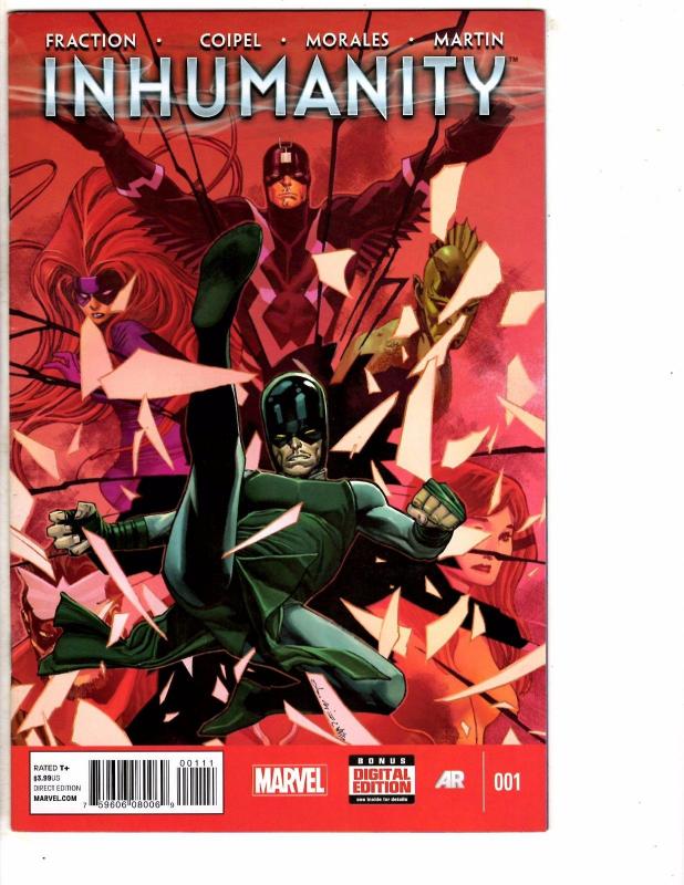 3 Marvel Comic Books Inhumanity # 1 Wolverine & X-Men Annual # 1 Team-Up 1 J209