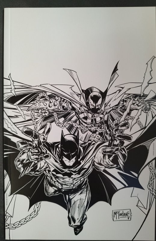 Batman/Spawn McFarlane Sketch Cover (2023) Incentive Variant