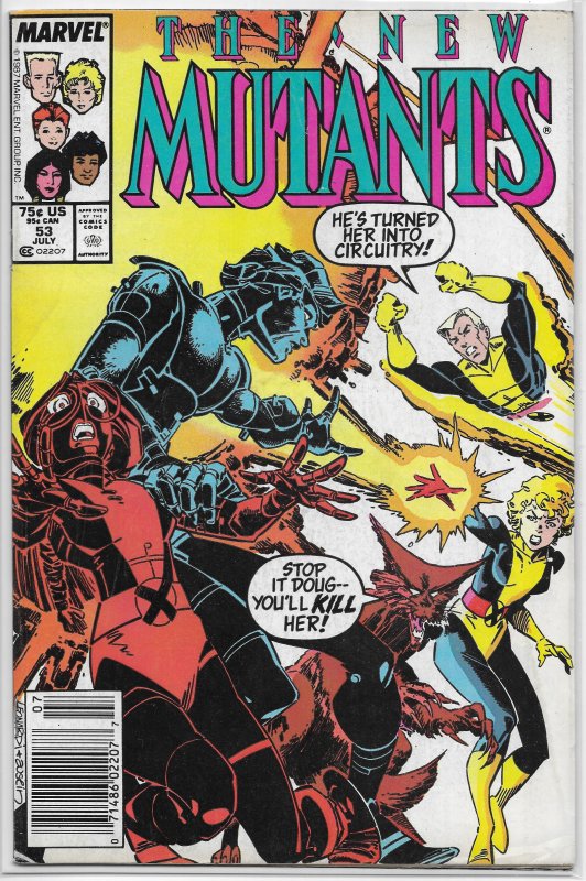 New Mutants (vol. 1, 1983) # 53 GD Claremont/Leonardi