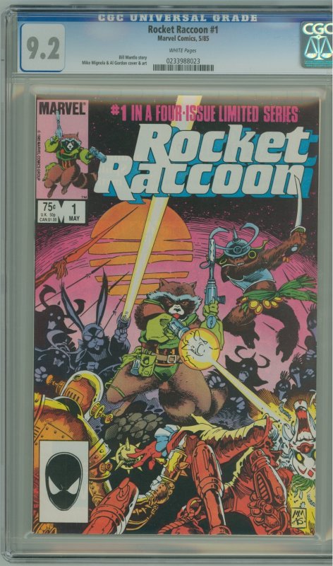 Rocket Raccoon #1  (1985) CGC 9.2!