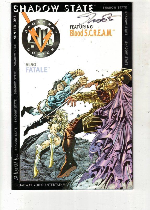 Shadow State #1 (1995) NM Signed Certified Jim Shooter, Editor 1st Issue Key