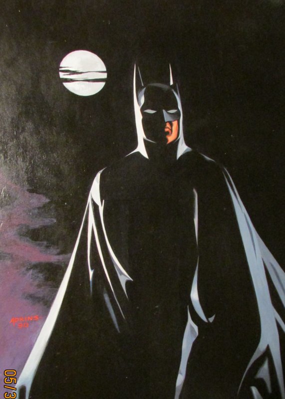 BATMAN BY MOONLIGHT PAINTING DAN ADKINS